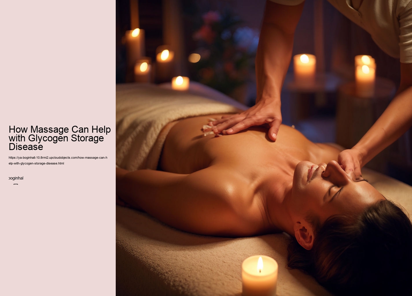 How Massage Can Help with Glycogen Storage Disease